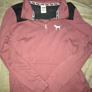 PINK half zip hoodie